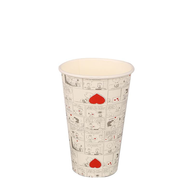 Pahare de hârtie fierbinte, rezistente la apă, cu un singur perete, de 8 oz