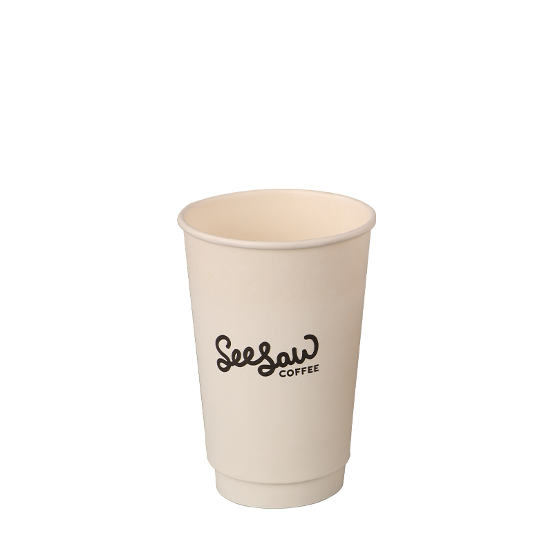 Cești de hârtie pentru cafea fierbinte cu perete dublu de 6 oz