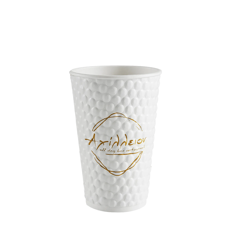 Pahar izolat de hârtie în relief de 8 oz