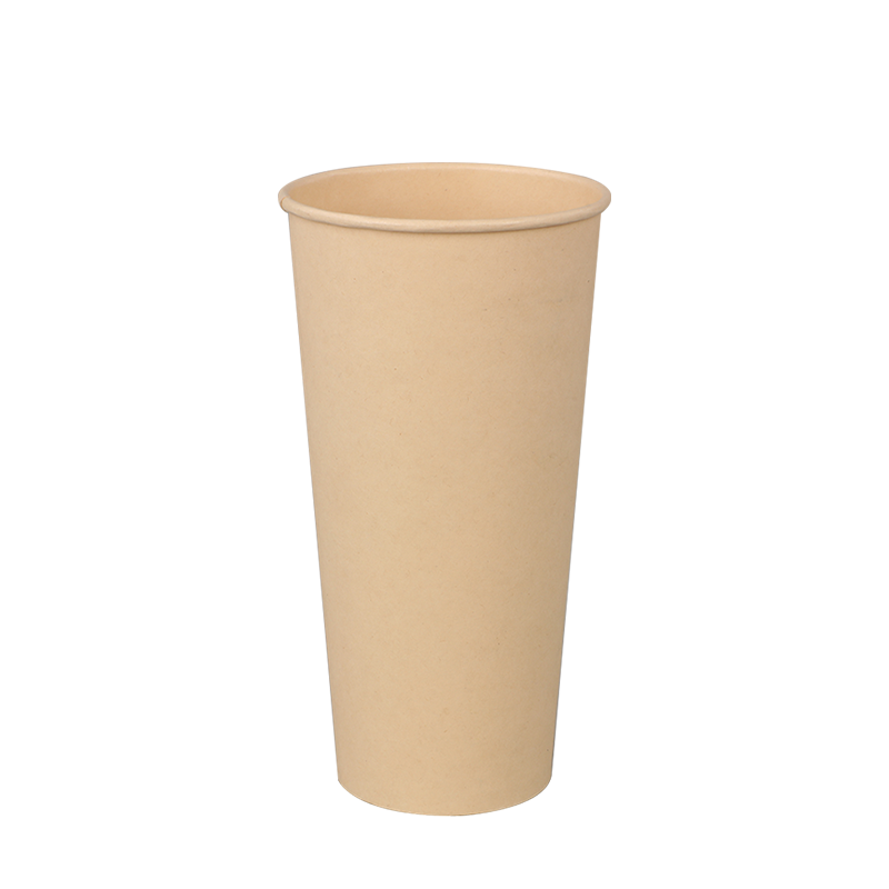 Pahare de hartie fierbinte din bambus din hartie PE de 12 oz