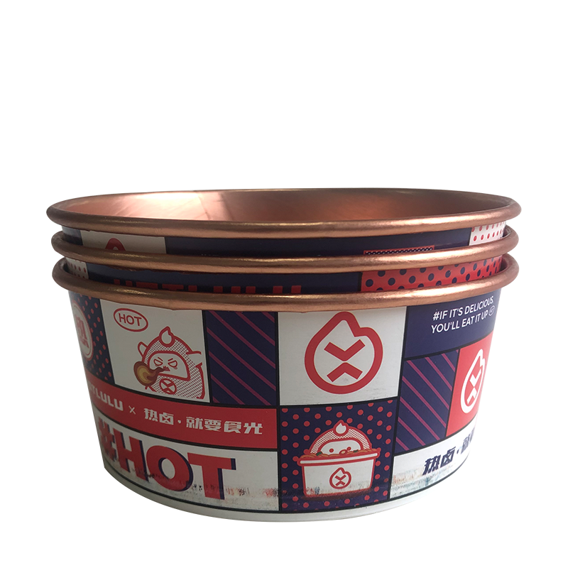 Bol rotund de salată din aluminiu argintiu de 1300 ml