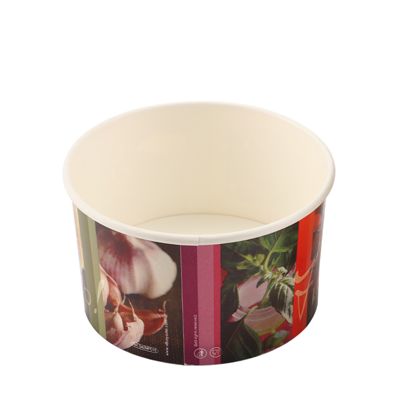 Pahar de hârtie PLA pentru înghețată de 6 oz