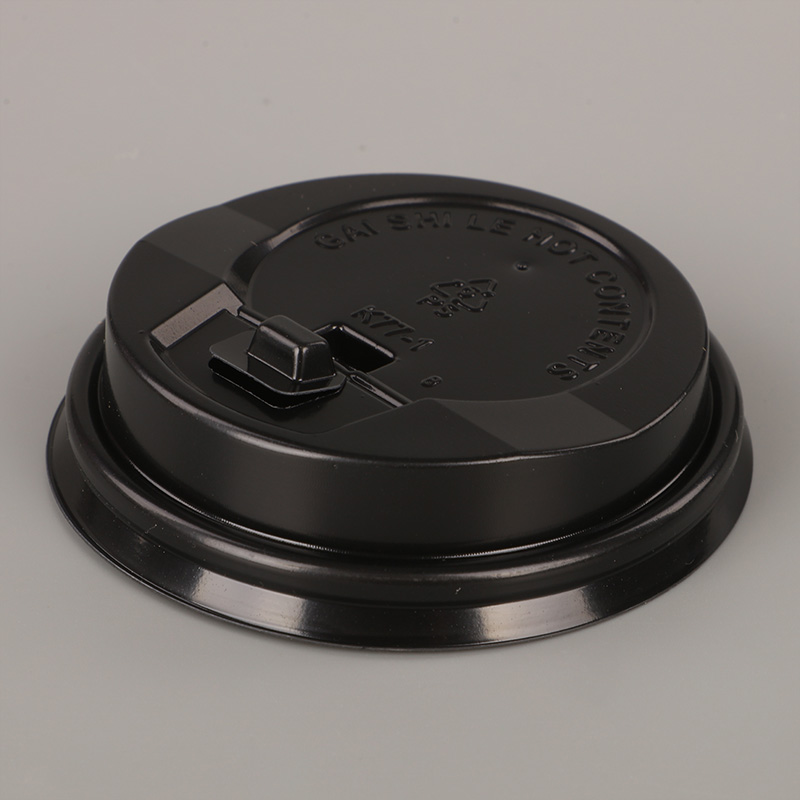 Capace de cafea fierbinte PS negru de 6,5 oz