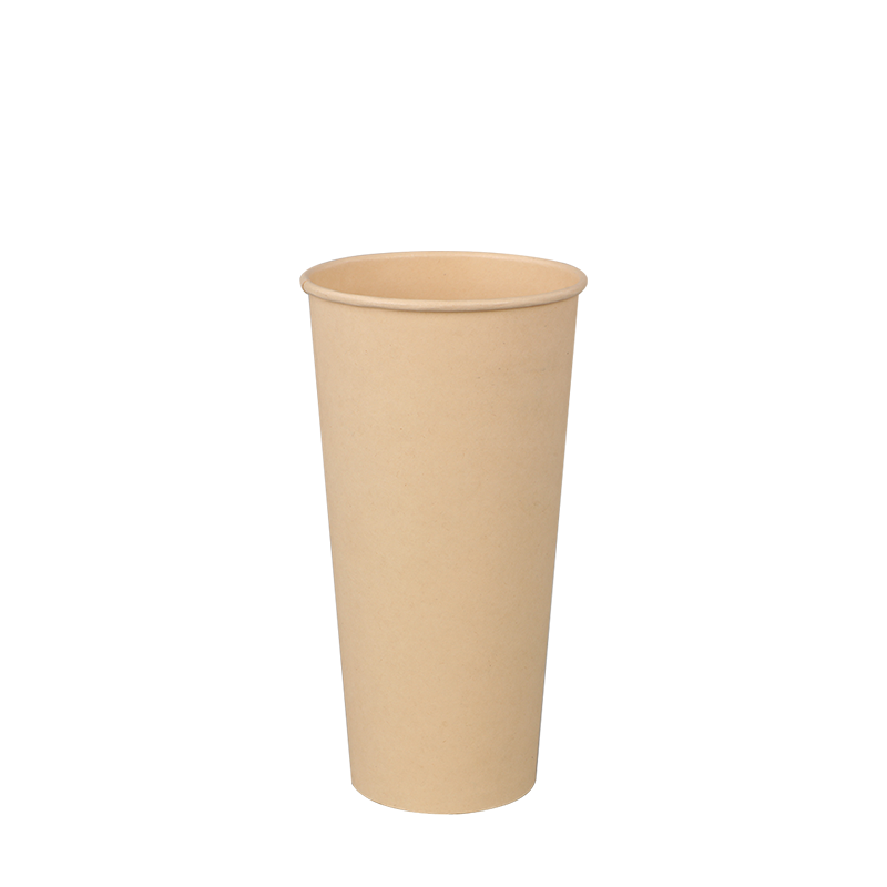 Pahare de hârtie fierbinte din bambus cu un singur perete de 8 oz