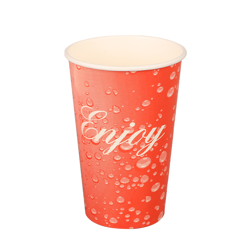 Pahare de hârtie reciclabile pentru băut la rece de 16 oz