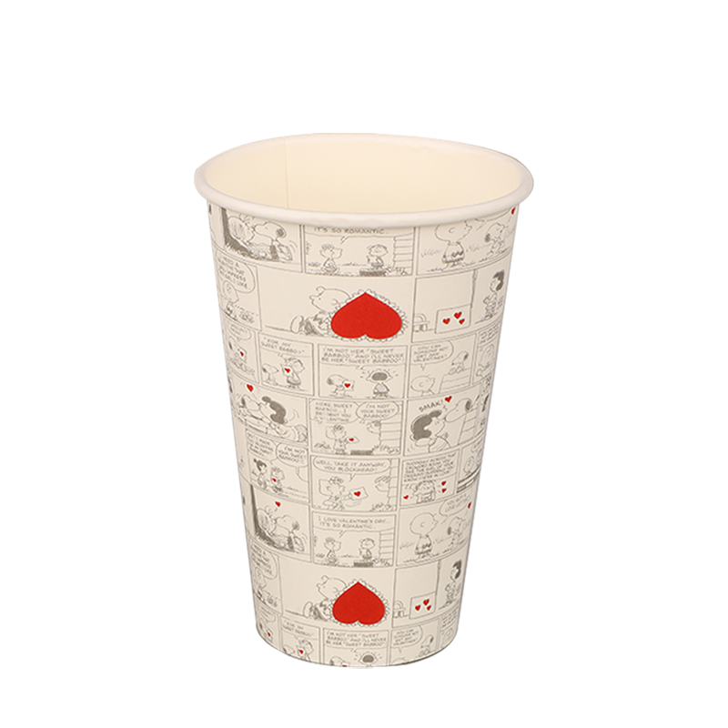 Pahare de hârtie pentru un singur perete compostabile de 12 oz