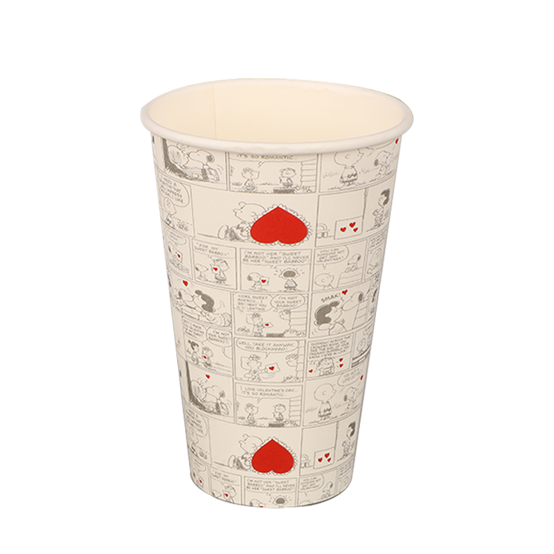 Cană de hârtie de cafea biodegradabilă de 16 oz