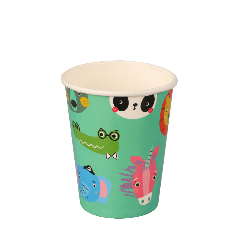 Cești de hârtie reciclabile pentru băut cafea rece de 10 oz